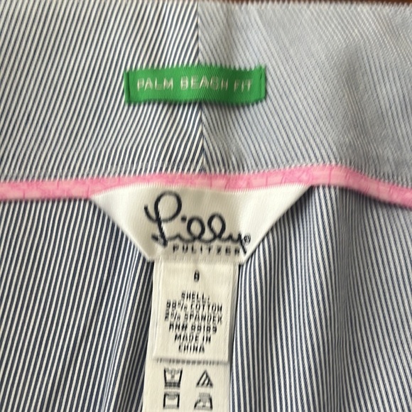 NWT Lilly Pulitzer Palm Beach Fit Strips wide Leg Pants Size 8 - Picture 8 of 13